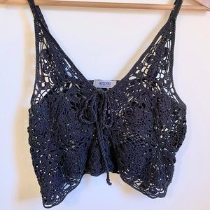 Moschino Cheap and Chic Y2K Vintage Crochet Top